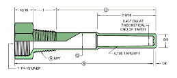 Technical drawing of well